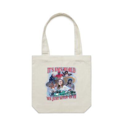 Beige World Tote Thumbnail